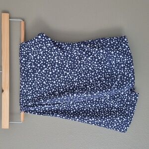 🎉 5/$15 | VOGO ATHLETICA | Navy Blue Athleisure Leggings with White Polkad…